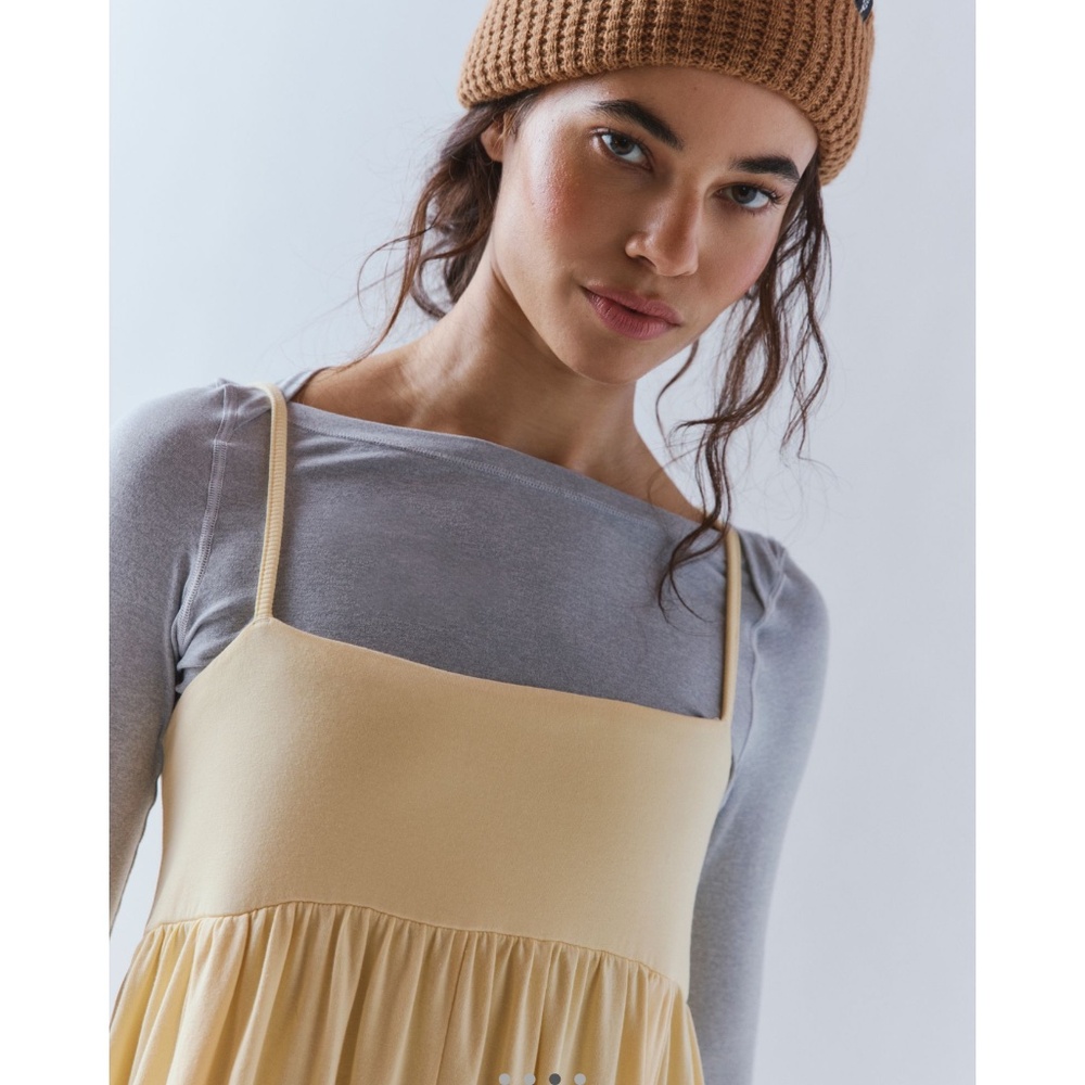 FP Movement by FP Hot Shot Strappy Onesie in Sunlit Yellow Sz M NWT $80R - Picture 2 of 7